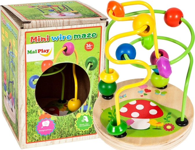 Labyrinthe en bois avec billes