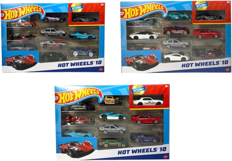 Hot Wheels coffret de petites voitures 10 pcs