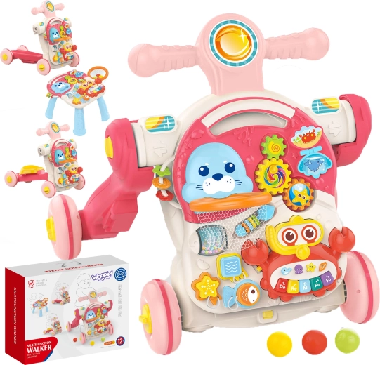 Trotteur interactif multifonction 4‑en‑1 WOOPIE pour enfants
