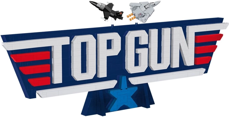 Logo 3D emblématique Top Gun comme décoration à exposer