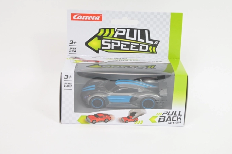 Carrera Pull Speed hypercar 1:43 bleu anthracite