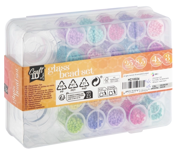 Perles en verre de qualité pour un rendu professionnel