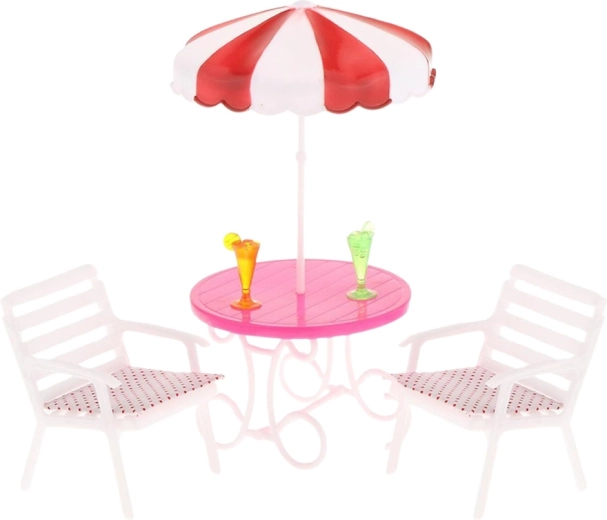 Espace détente avec parasol