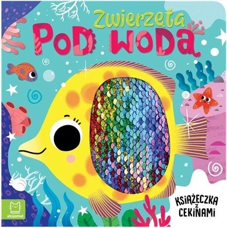 Animaux sous l’eau – livre sensoriel avec sequins