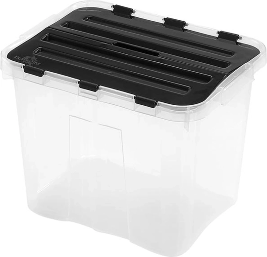 Boîte de rangement en plastique avec couvercle HEIDRUN Classic 24 l