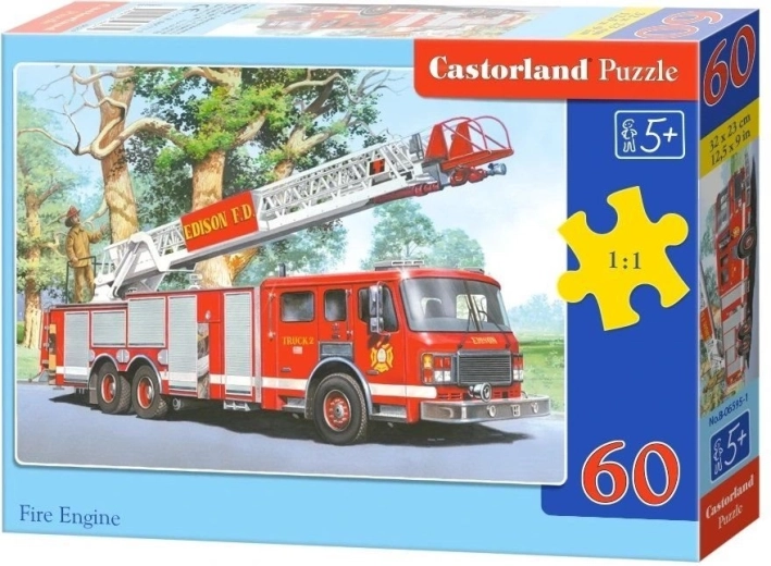Puzzle pour enfants Camion de pompiers – 60 pièces