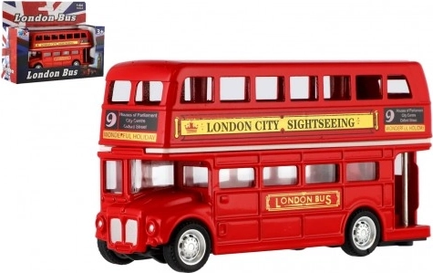 Bus à impériale rouge Londres 12 cm