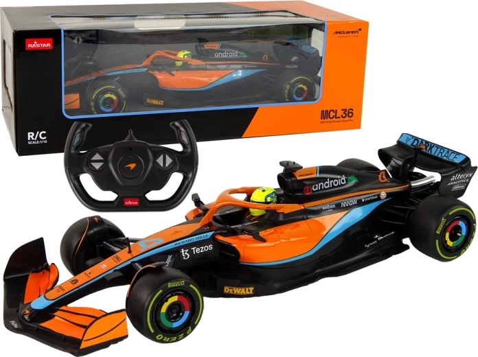 Voiture de course R/C McLaren F1 Rastar 1:12 orange