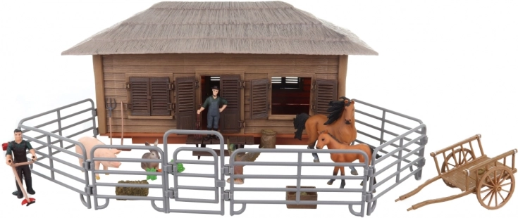 ferme avec animaux set en plastique pour enfants 3+