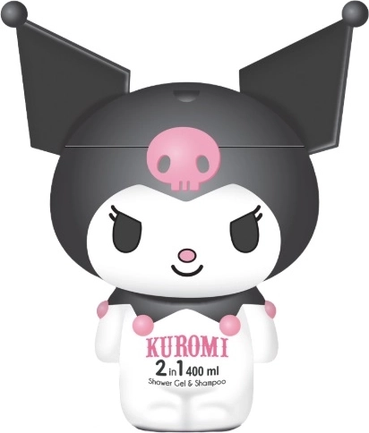 Kuromi gel douche et shampoing 2-en-1 400 ml - 1 pièce