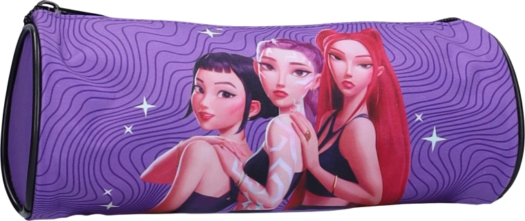 Trousse scolaire K-Pop Demon Hunters Shadow Beats violette - 1 pièce