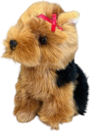 Chien Yorkshire Terrier en peluche 19 cm