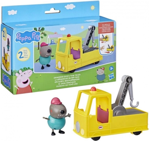 Peppa Pig camion benne avec grand-père et le chien