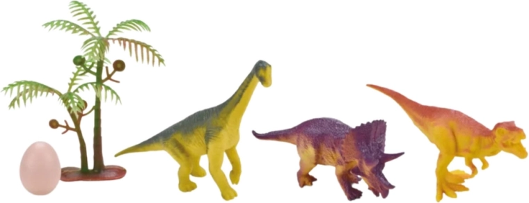 Ensemble de 15 dinosaures et accessoires