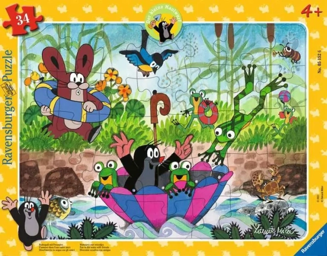 Puzzle encastrable Ravensburger Taupe – 34 pièces