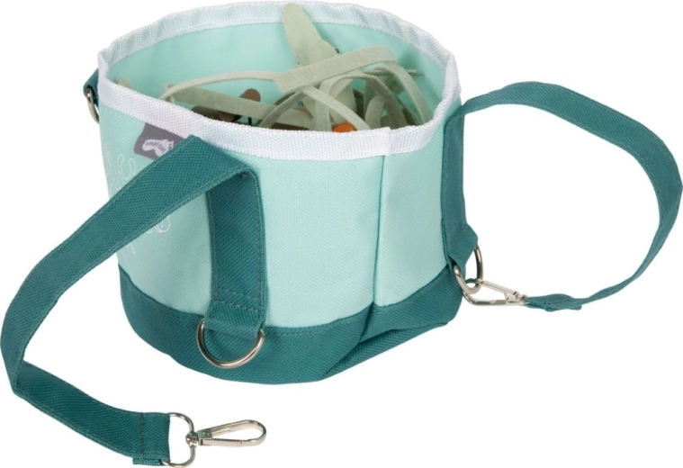 Seau en tissu portable avec quincaillerie résistante