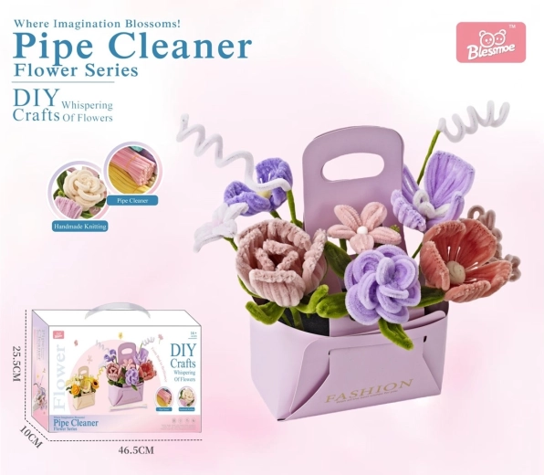 Kit créatif DIY pour fabriquer un bouquet de fleurs pour enfants