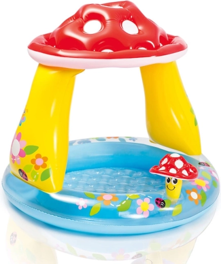 Piscine gonflable pour enfants avec auvent « Amanite tue-mouches »