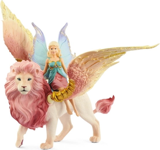 Schleich Bayala fée elfe sur lion ailé