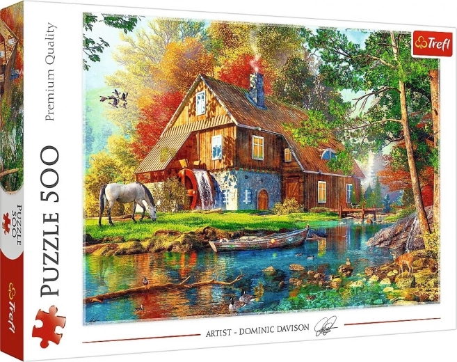 Puzzle 500 pièces – maisonnette au bord de la rivière TREFL