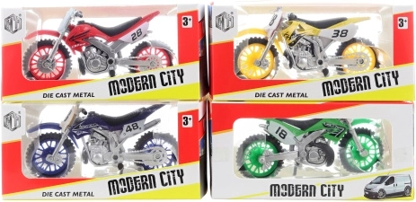Moto en métal dans une boîte - 1 pièce