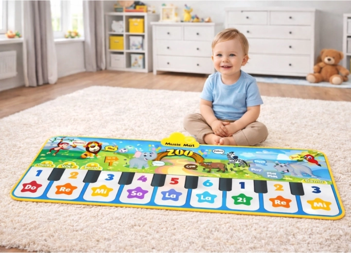 Sons d’animaux amusants et graphismes colorés du zoo