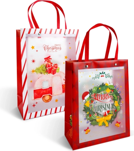 Sac cadeau de Noël à motif - 1 pièce
