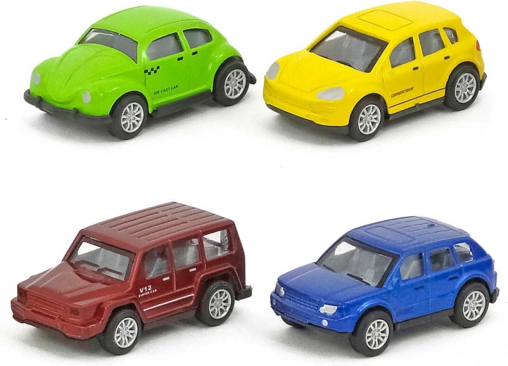 Petite voiture particulière en métal 6,5 cm en boîte (différents modèles) - 1 pièce