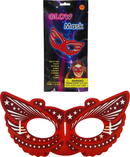ADAR masque de carnaval pour le visage phosphorescent dans le noir, différents modèles - 1 pièce