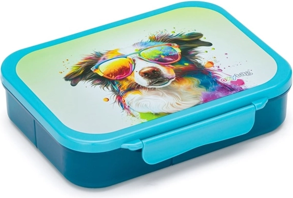 Boîte à goûter avec compartiments Crazy Animals – chien
