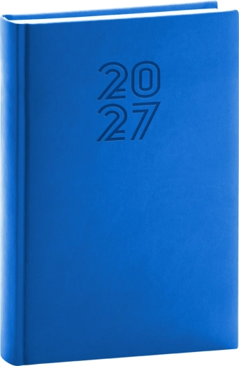 Notique Aprint agenda journalier 2027 bleu 15 × 21 cm