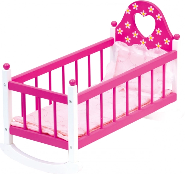 Bino Berceau avec literie rose