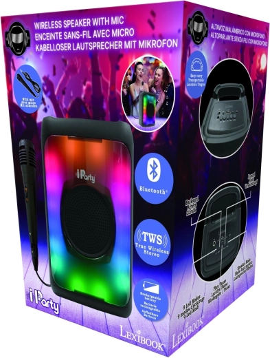 Enceinte karaoke Bluetooth Lexibook avec microphone