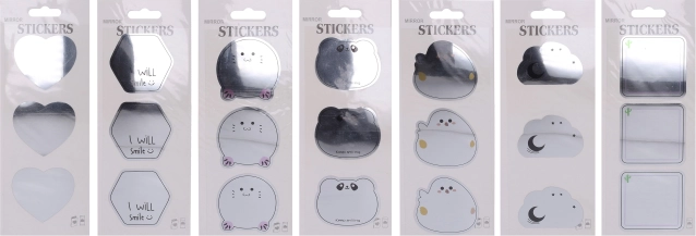 Autocollants miroir 12 × 8 cm – mix de motifs