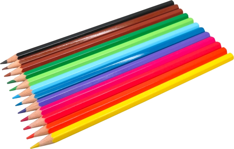 Crayons de couleur Dinosaure, set de 12 pcs