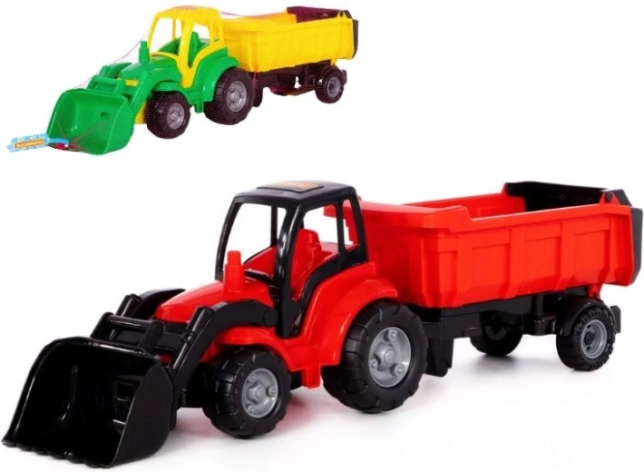 Tracteur pour enfant Champion avec pelle et remorque