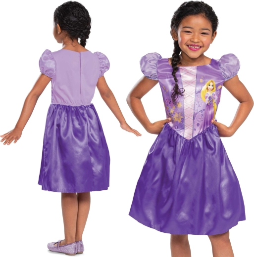 Costume enfant Disney Raiponce, robe violette pour filles