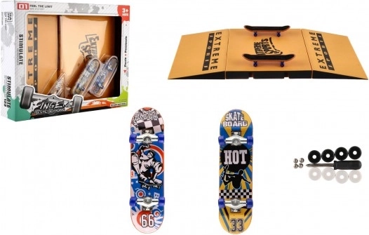 Set de fingerboard avec rampe et outils, 2 pièces