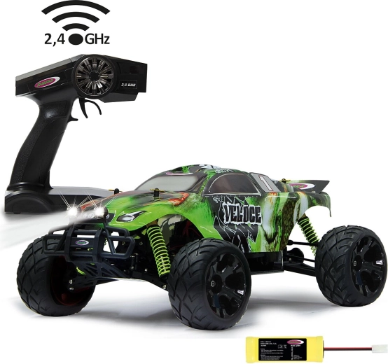 Monster truck RC Jamara Veloce 4WD 1:10 avec éclairage LED