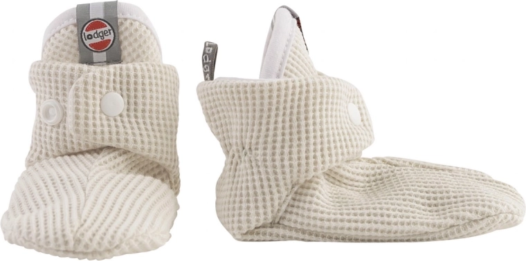 Chaussons en coton Lodger Ciumbelle Cloud Dancer 6–12 mois