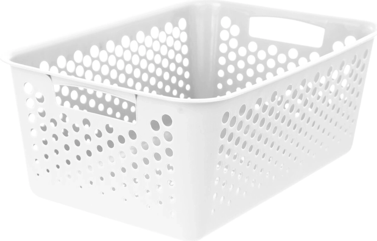 Panier de rangement UH Art blanc 36,5 × 25,5 × 14,5 cm