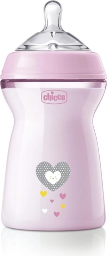 Biberon anti-coliques Chicco Natural Feeling 330 ml pour filles 6m+