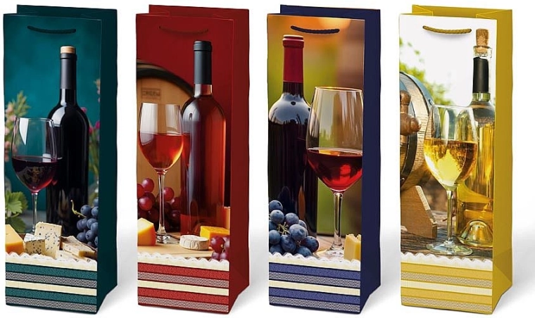 Motifs autour du vin avec base rigide pour un transport sûr