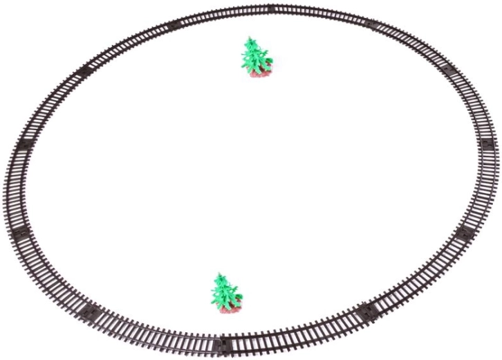 Rails en boucle pour une marche continue