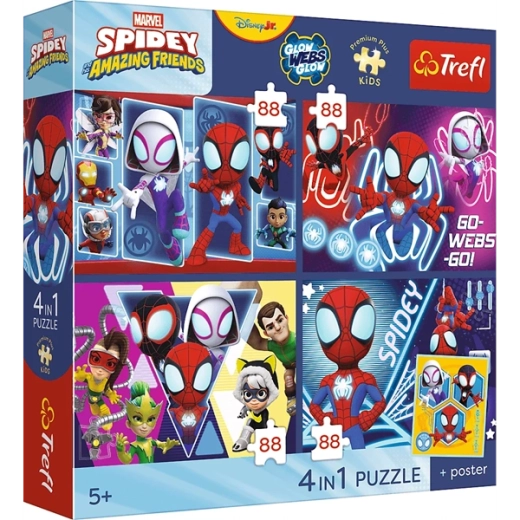 4 puzzles séparés dans un seul coffret