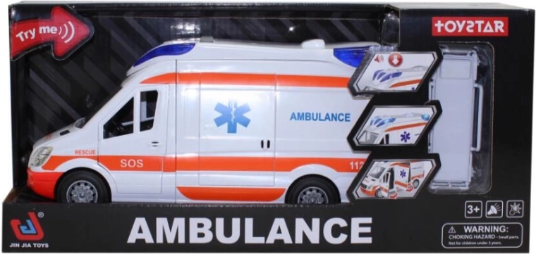 Modèle d’ambulance 1:14 avec lumières et sons