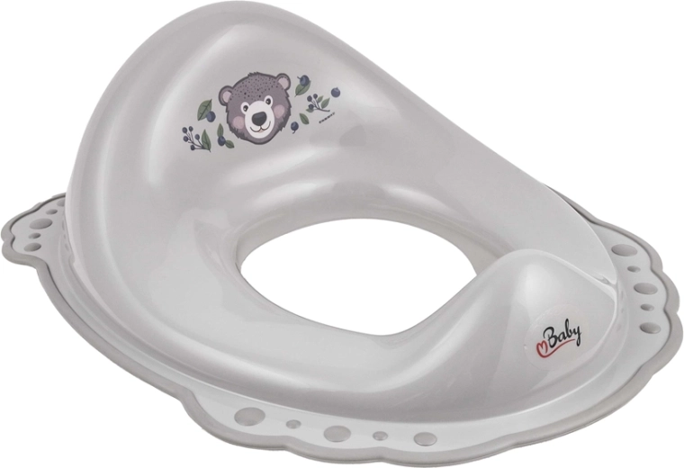 Maltex réducteur antidérapant pour WC The Nature Buddies Ours, gris