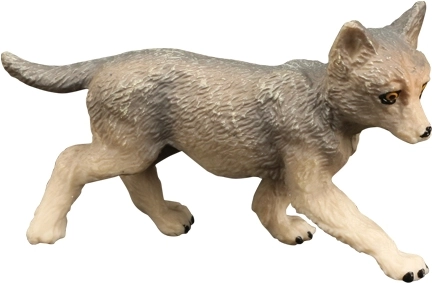 Figurine de louveteau clair BALULU