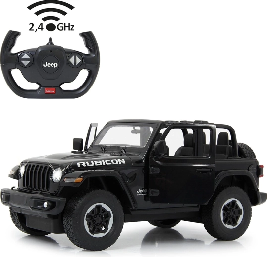 Jamara Jeep Wrangler JL voiture RC 1:14 noire 2,4 GHz avec portes ouvrantes