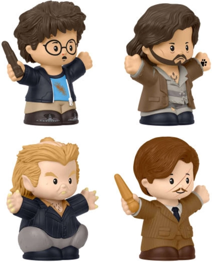 Quatre personnages populaires dans un seul set